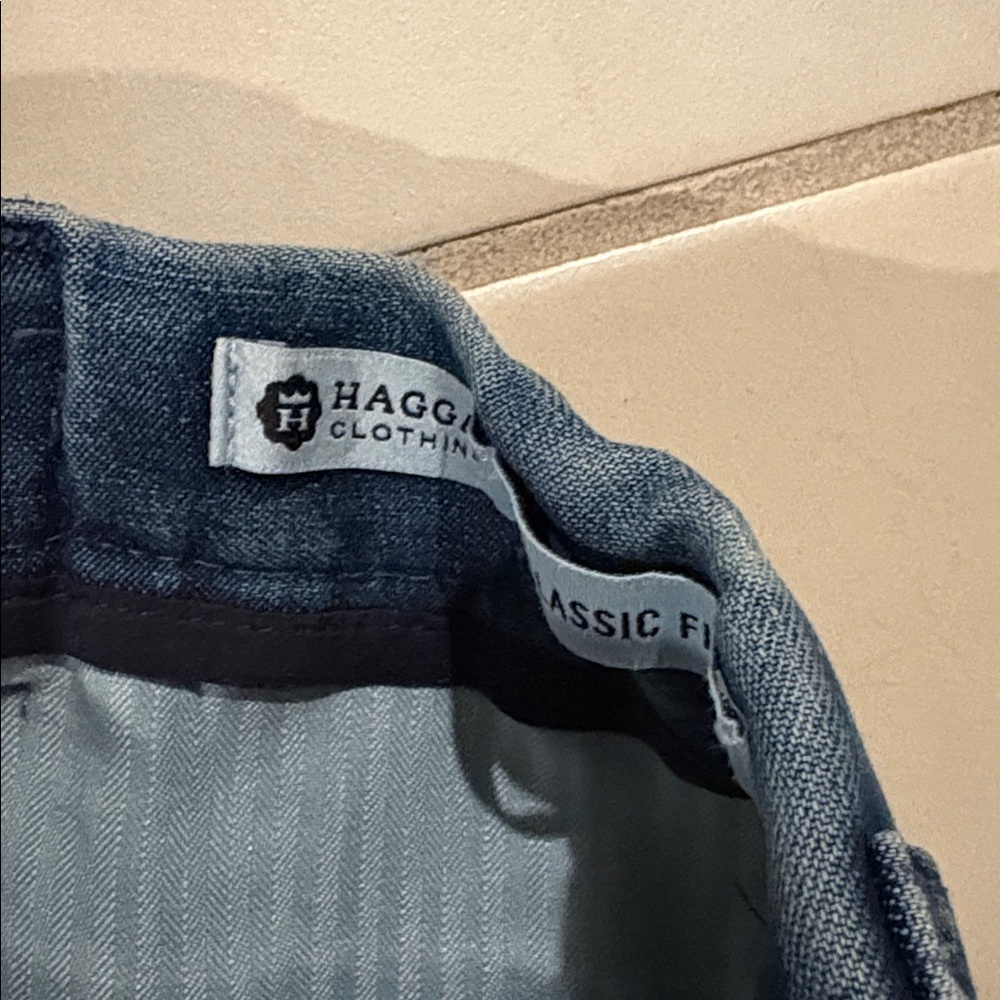 NWT $70 men’s haggar flat front jeans 38x30. 888 - Picture 4 of 5